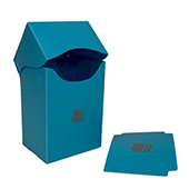 Пластиковая коробочка Blackfire вертикальная - Светло-синяя (80+ карт) (V8007)