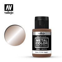 Краска металлик для аэрографа Vallejo Metal Color - Copper (77710) 32 мл