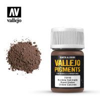 Пигмент (цветной порошок) Vallejo Pigments - Burnt Umber (73110) 35 мл