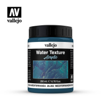 Краска имитация поверхности воды Vallejo Water Textures - Mediterranean Blue (26202) 200 мл