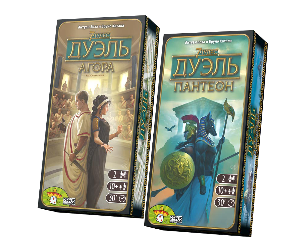 Переиздание дополнений к 7 чудес: Дуэль на русском языке!