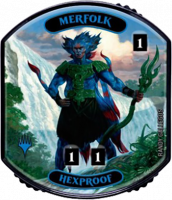 Токен Ultra Pro - Relic Tokens: Lineage Collection - Merfolk (Hexproof)